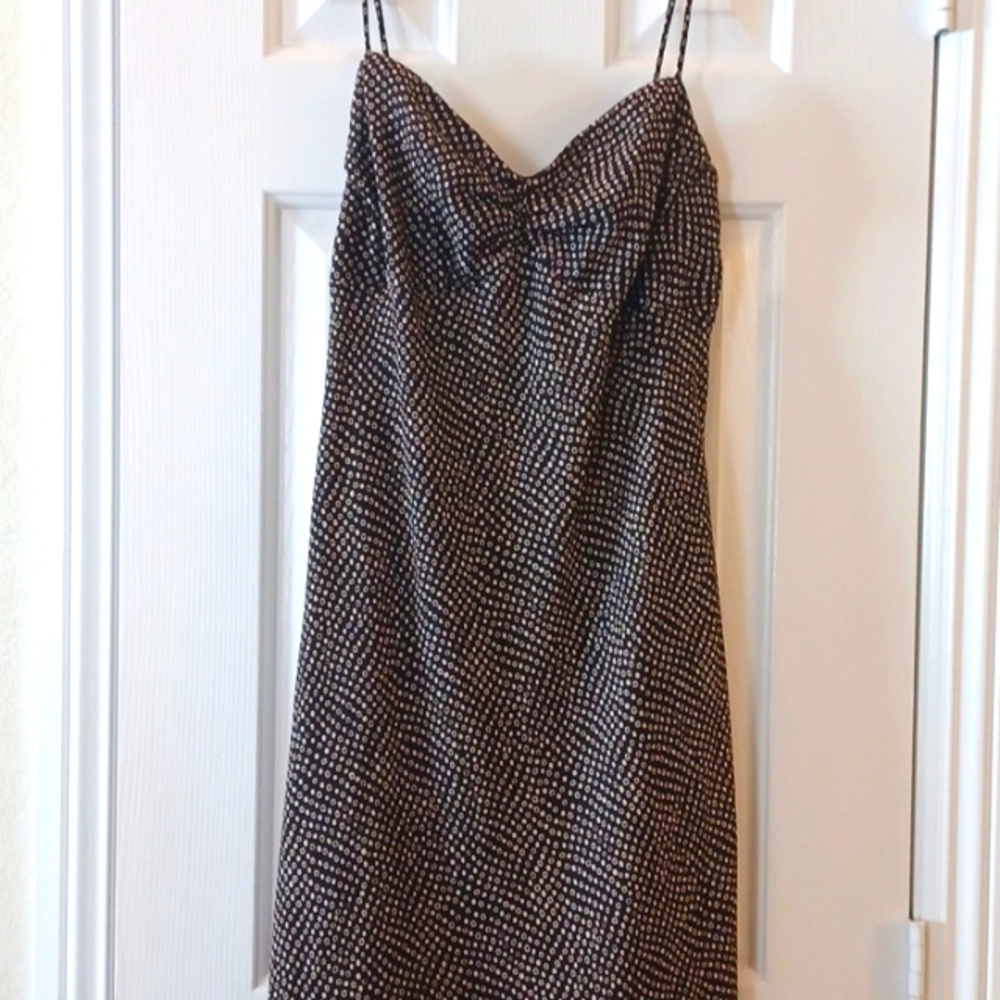 VTG Brown Spaghetti Strap Dress sz 12